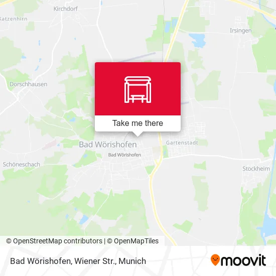 Карта Bad Wörishofen, Wiener Str.