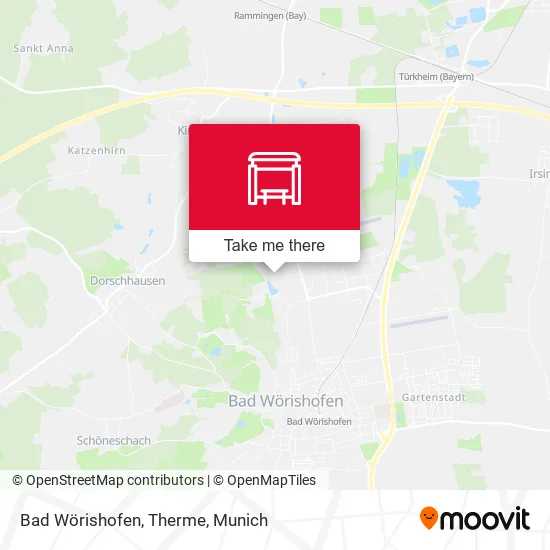 Карта Bad Wörishofen, Therme