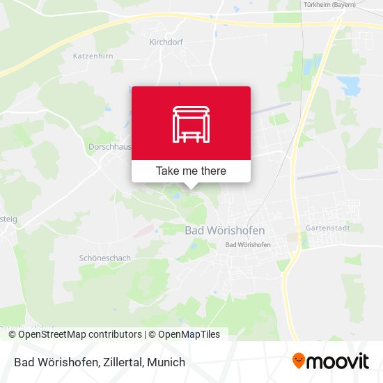 Bad Wörishofen, Zillertal map