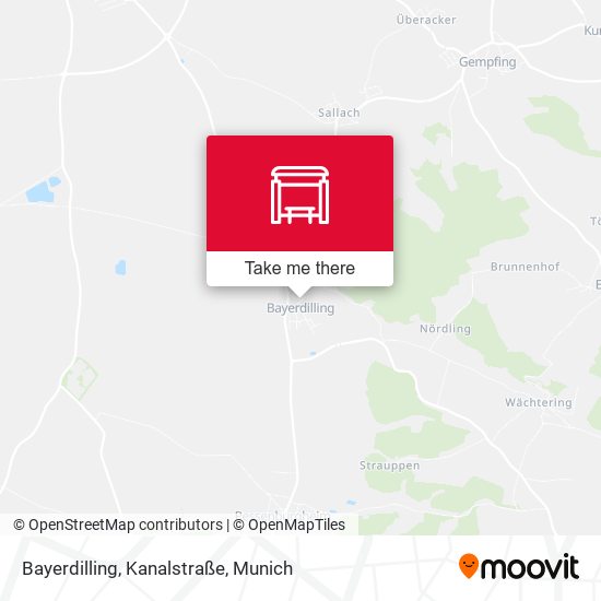 Bayerdilling, Kanalstraße map