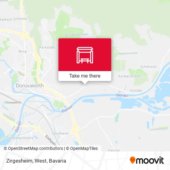 Карта Zirgesheim, West