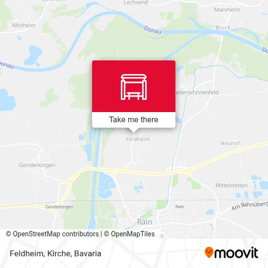 Feldheim, Kirche map