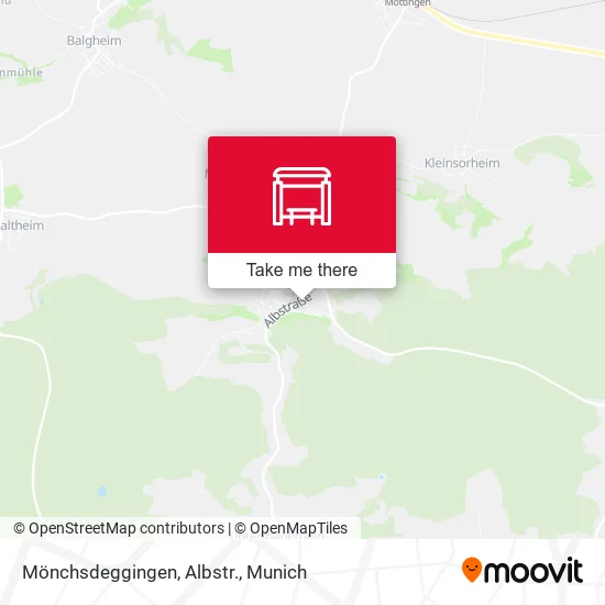 Карта Mönchsdeggingen, Albstr.