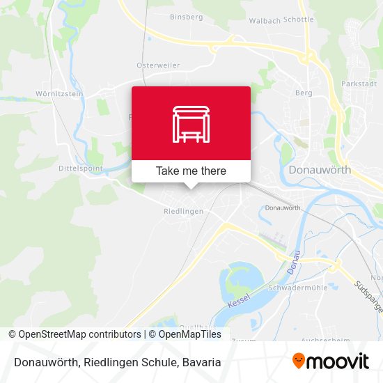 Donauwörth, Riedlingen Schule map