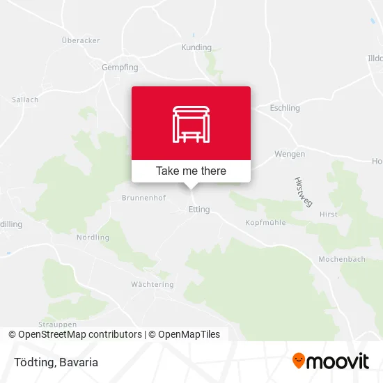 Карта Tödting