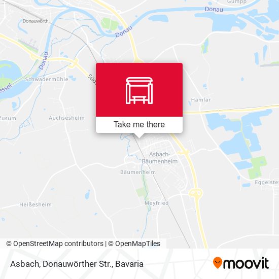Asbach, Donauwörther Str. map