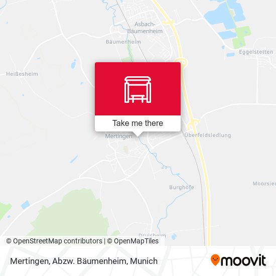 Mertingen, Abzw. Bäumenheim map