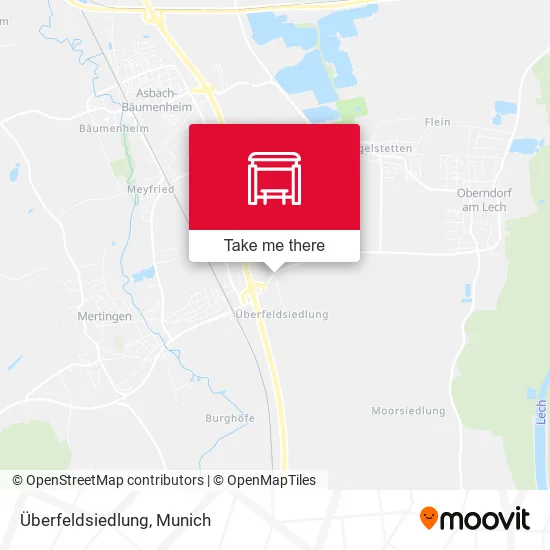 Карта Überfeldsiedlung