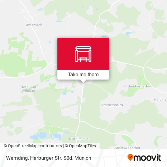 Wemding, Harburger Str. Süd map
