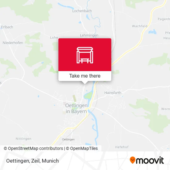Карта Oettingen, Zeil
