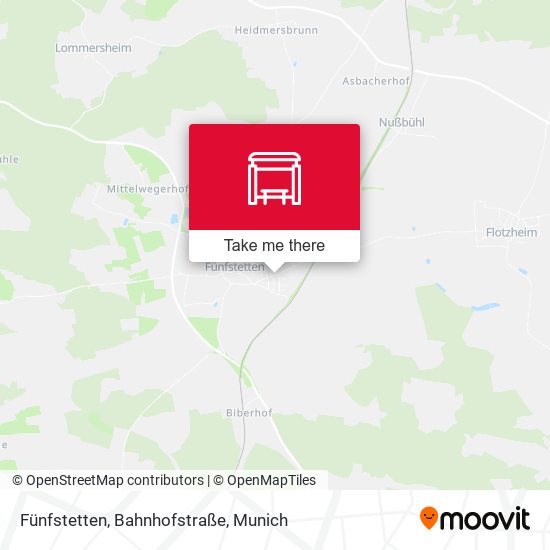 Fünfstetten, Bahnhofstraße map