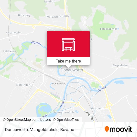 Donauwörth, Mangoldschule map