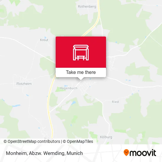 Карта Monheim, Abzw. Wemding