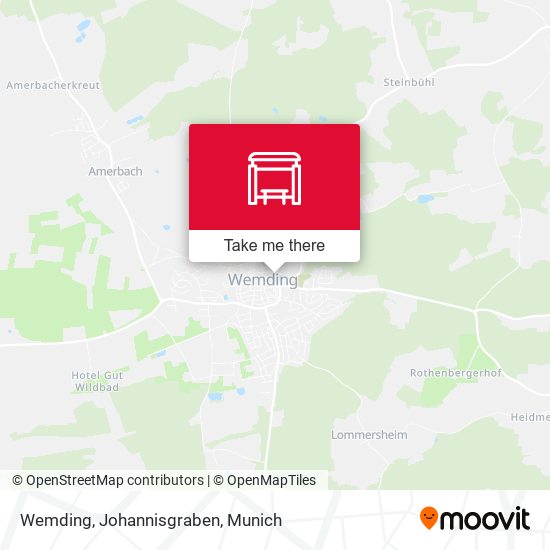 Карта Wemding, Johannisgraben