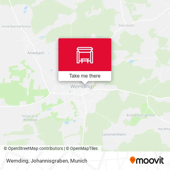 Карта Wemding, Johannisgraben