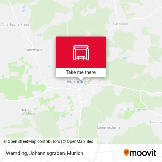 Карта Wemding, Johannisgraben