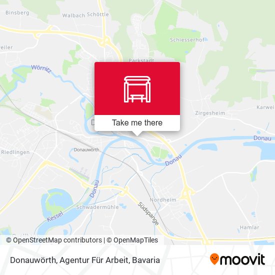 Donauwörth, Agentur Für Arbeit map