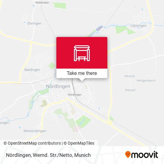 Nördlingen, Wemd. Str./Netto map