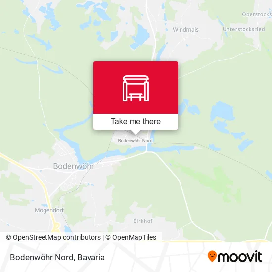 Карта Bodenwöhr Nord