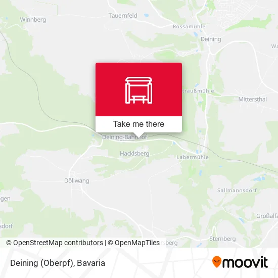 Карта Deining (Oberpf)