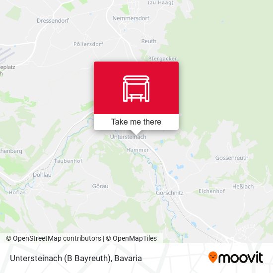 Карта Untersteinach (B Bayreuth)