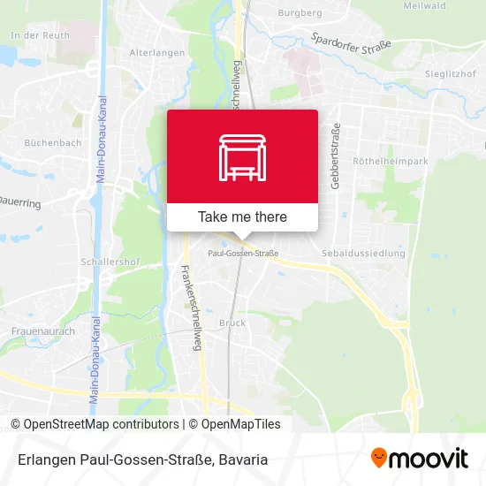 Карта Erlangen Paul-Gossen-Straße