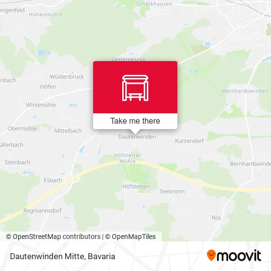 Карта Dautenwinden Mitte