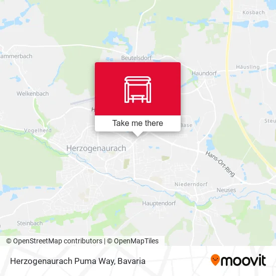Карта Herzogenaurach Puma Way