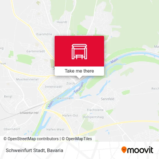 Карта Schweinfurt Stadt