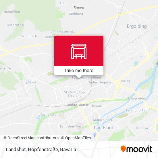 Landshut, Hopfenstraße map
