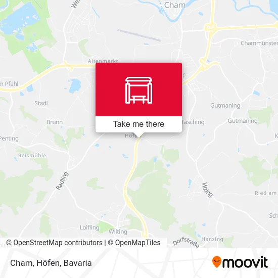 Карта Cham, Höfen