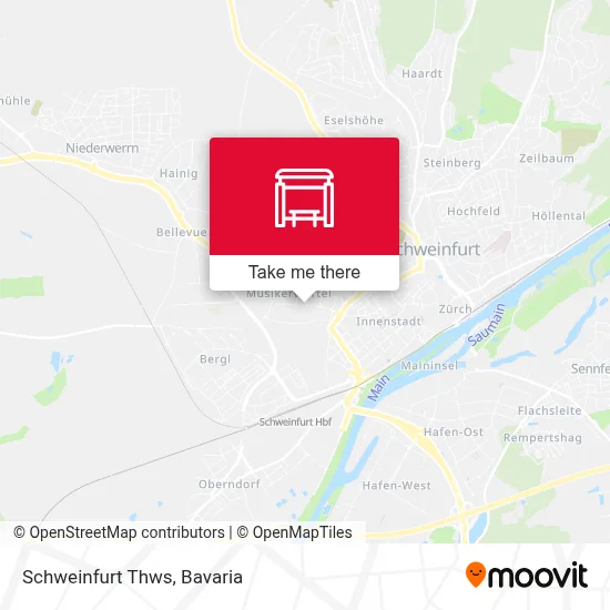Schweinfurt Thws map