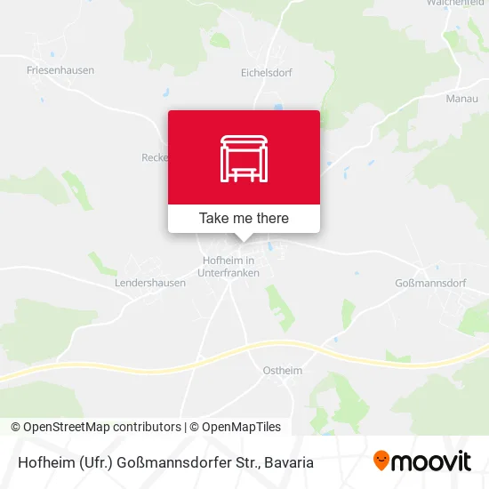 Карта Hofheim (Ufr.) Goßmannsdorfer Str.