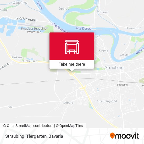 Straubing, Tiergarten map