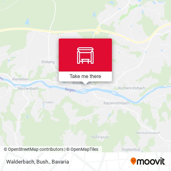 Карта Walderbach, Bush.