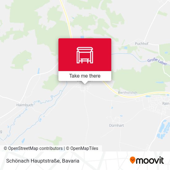 Schönach Hauptstraße map