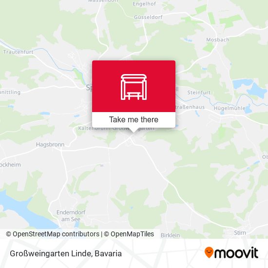 Großweingarten Linde map