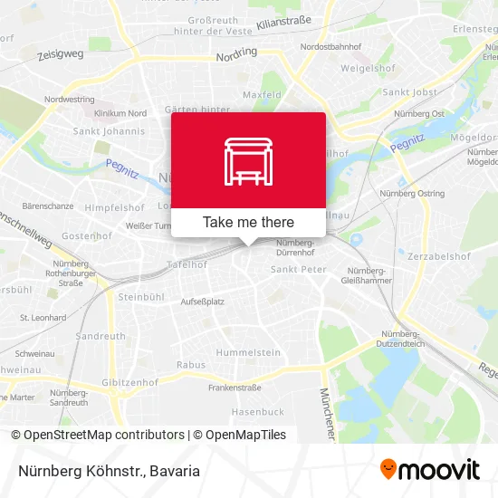 Карта Nürnberg Köhnstr.