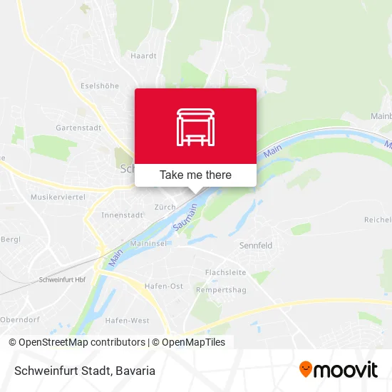 Карта Schweinfurt Stadt