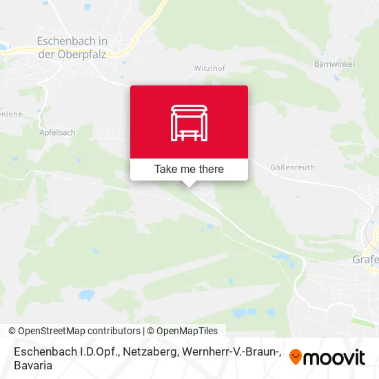 Карта Eschenbach I.D.Opf., Netzaberg, Wernherr-V.-Braun-