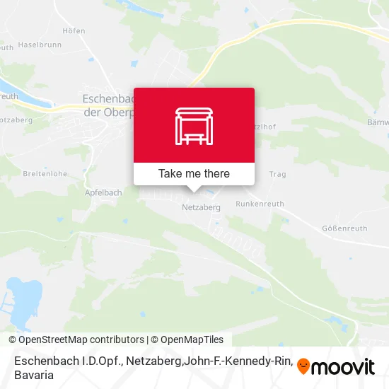 Карта Eschenbach I.D.Opf., Netzaberg,John-F.-Kennedy-Rin