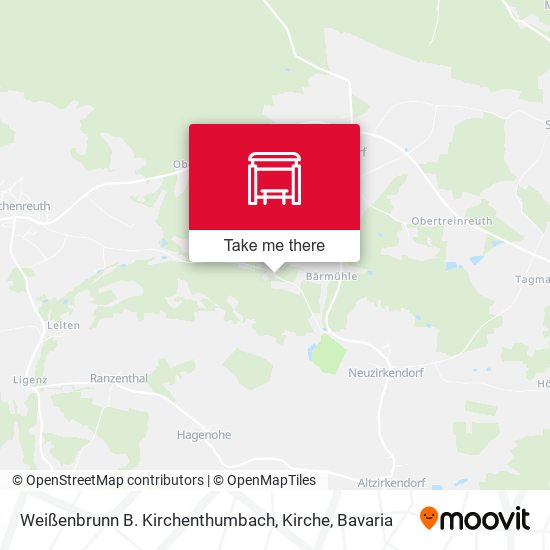 Weißenbrunn B. Kirchenthumbach, Kirche map