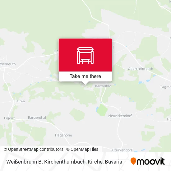 Карта Weißenbrunn B. Kirchenthumbach, Kirche