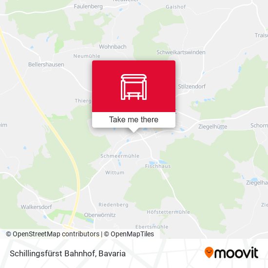 Schillingsfürst Bahnhof map