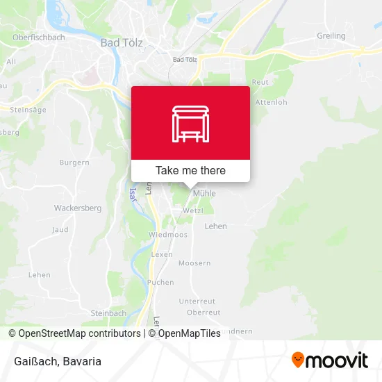 Карта Gaißach