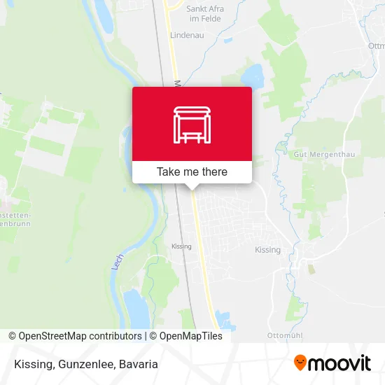 Карта Kissing, Gunzenlee