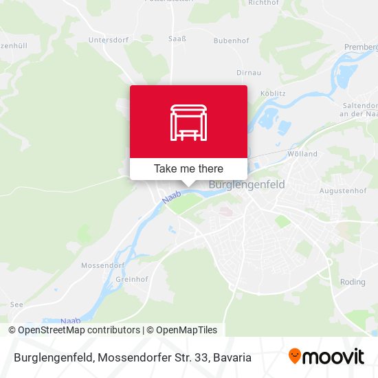 Карта Burglengenfeld, Mossendorfer Str. 33