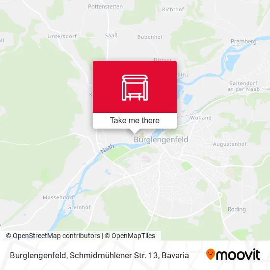 Карта Burglengenfeld, Schmidmühlener Str. 13