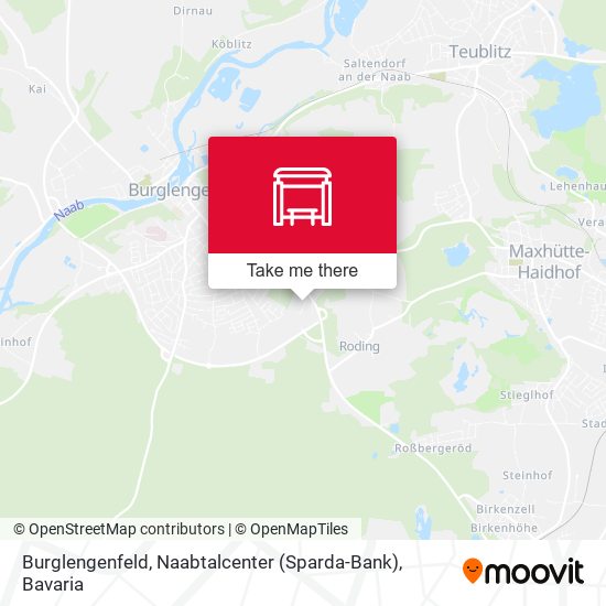 Burglengenfeld, Naabtalcenter (Sparda-Bank) map