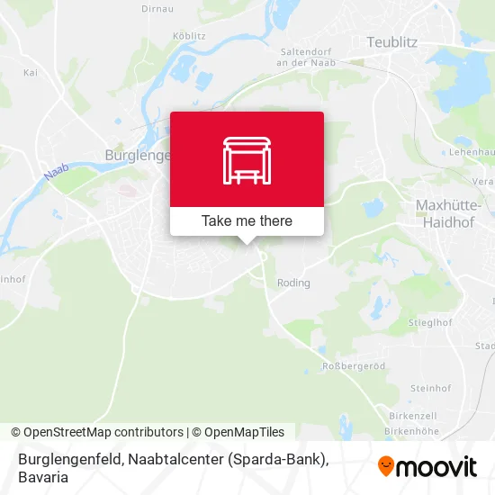 Карта Burglengenfeld, Naabtalcenter (Sparda-Bank)